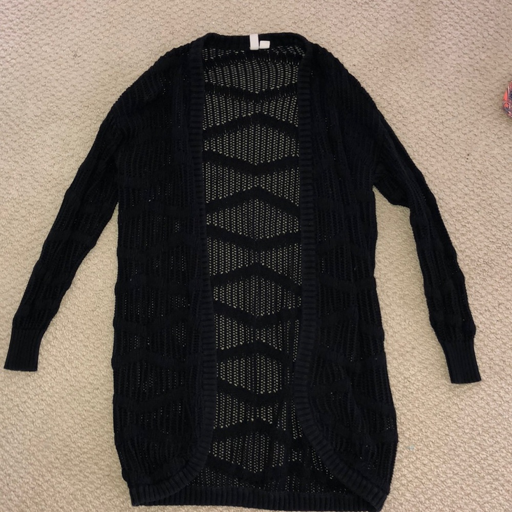 Black cardigan